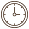Clock Icon representing time at Green Trends Salon